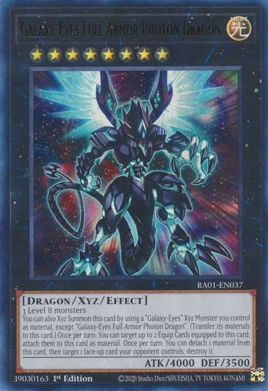 Galaxy-Eyes Full Armor Photon Dragon [RA01-EN037] Ultra Rare | Good Games Adelaide SA