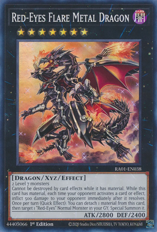 Red-Eyes Flare Metal Dragon [RA01-EN038] Super Rare | Good Games Adelaide SA