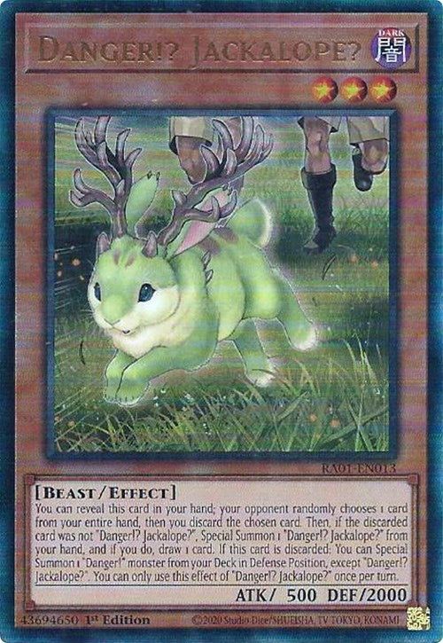 Danger!? Jackalope? [RA01-EN013] Prismatic Ultimate Rare | Good Games Adelaide SA