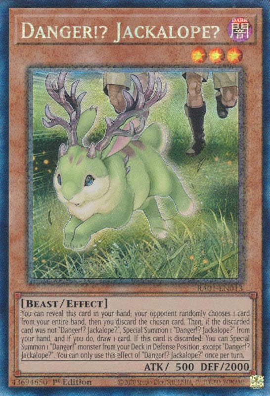 Danger!? Jackalope? [RA01-EN013] Prismatic Collector's Rare | Good Games Adelaide SA