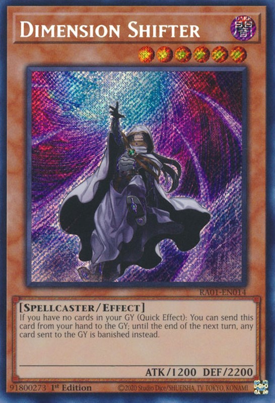 Dimension Shifter [RA01-EN014] Secret Rare | Good Games Adelaide SA