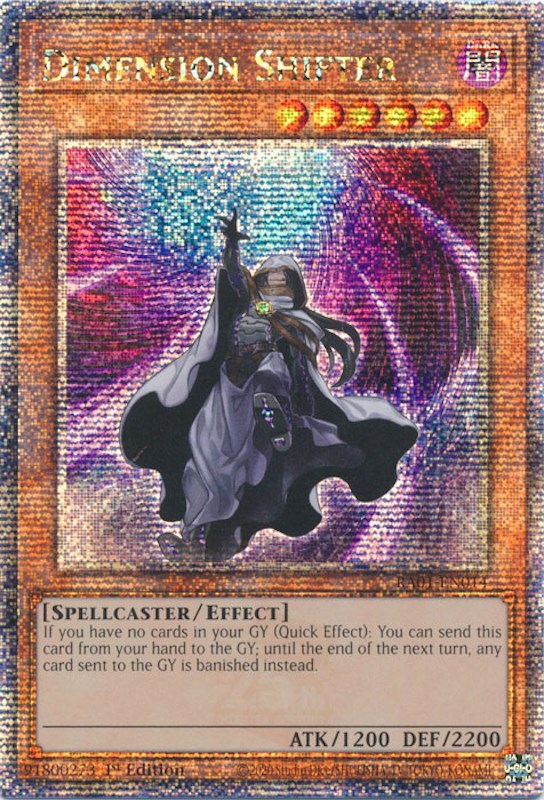 Dimension Shifter [RA01-EN014] Quarter Century Secret Rare | Good Games Adelaide SA