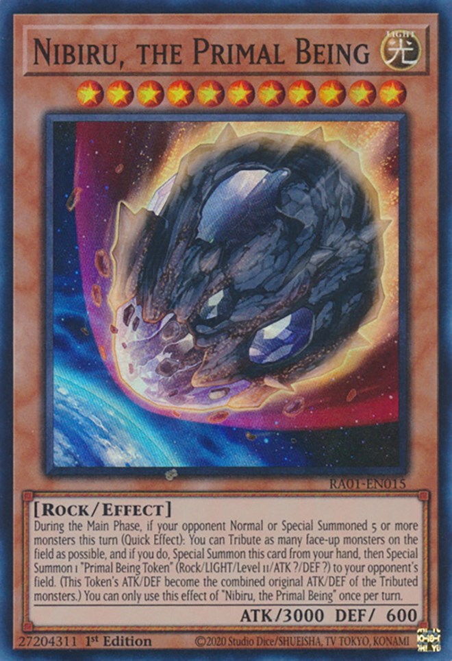 Nibiru, the Primal Being [RA01-EN015] Super Rare | Good Games Adelaide SA