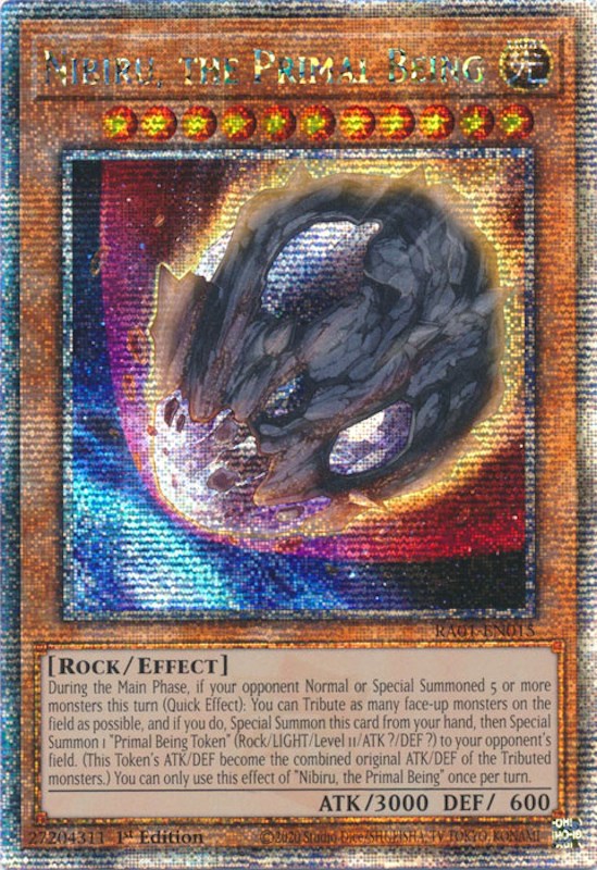 Nibiru, the Primal Being [RA01-EN015] Quarter Century Secret Rare | Good Games Adelaide SA