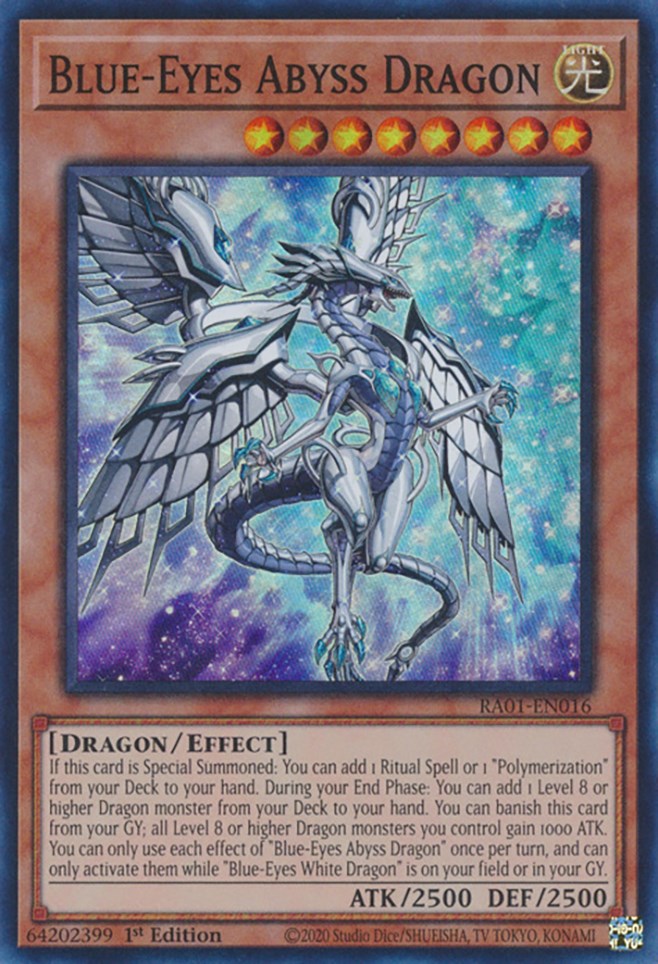 Blue-Eyes Abyss Dragon [RA01-EN016] Super Rare | Good Games Adelaide SA