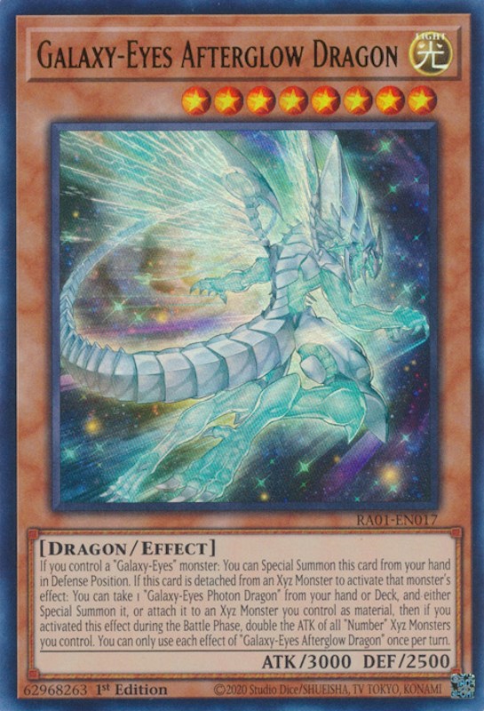 Galaxy-Eyes Afterglow Dragon [RA01-EN017] Ultra Rare | Good Games Adelaide SA