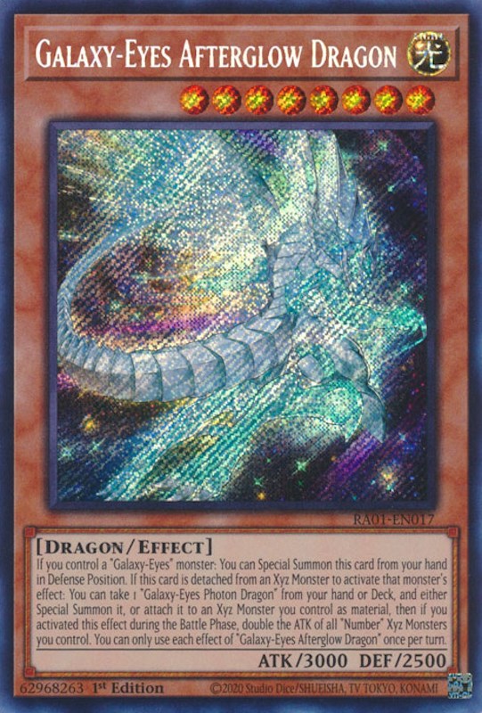 Galaxy-Eyes Afterglow Dragon [RA01-EN017] Secret Rare | Good Games Adelaide SA