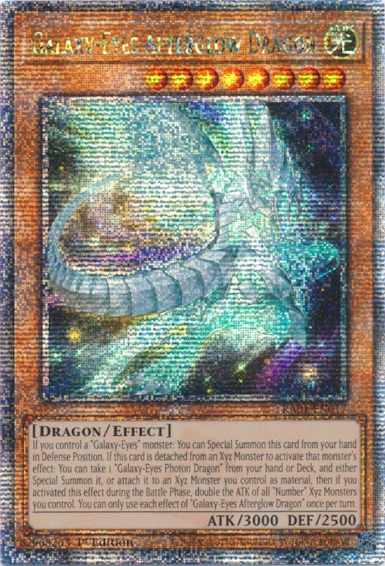 Galaxy-Eyes Afterglow Dragon [RA01-EN017] Quarter Century Secret Rare | Good Games Adelaide SA