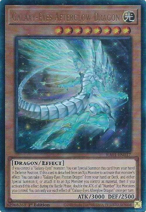 Galaxy-Eyes Afterglow Dragon [RA01-EN017] Prismatic Ultimate Rare | Good Games Adelaide SA