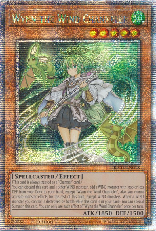 Wynn the Wind Channeler [RA01-EN018] Quarter Century Secret Rare | Good Games Adelaide SA