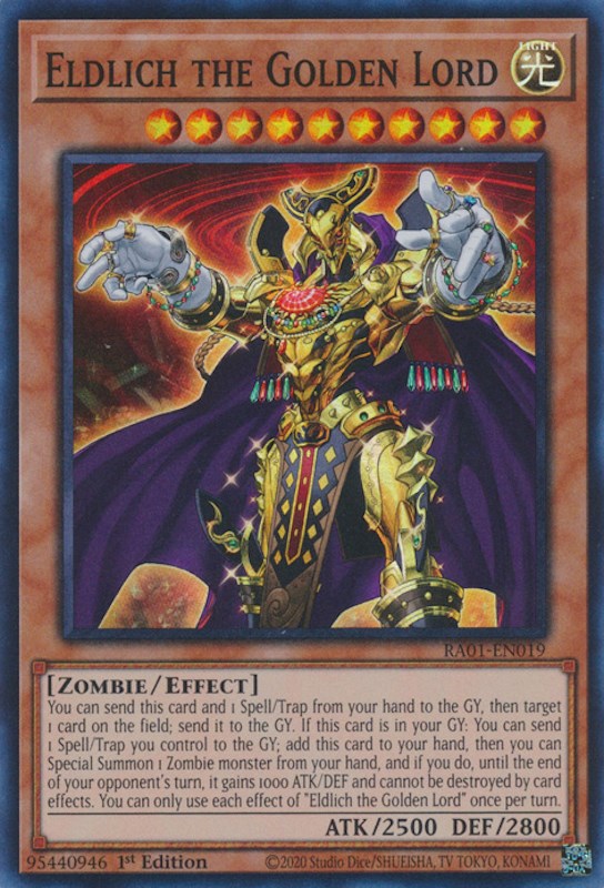 Eldlich the Golden Lord [RA01-EN019] Super Rare | Good Games Adelaide SA