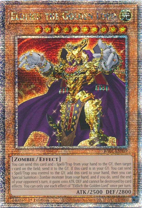 Eldlich the Golden Lord [RA01-EN019] Quarter Century Secret Rare | Good Games Adelaide SA