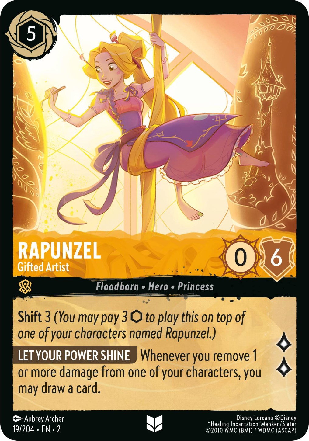 Rapunzel - Gifted Artist (19/204) [Rise of the Floodborn] | Good Games Adelaide SA