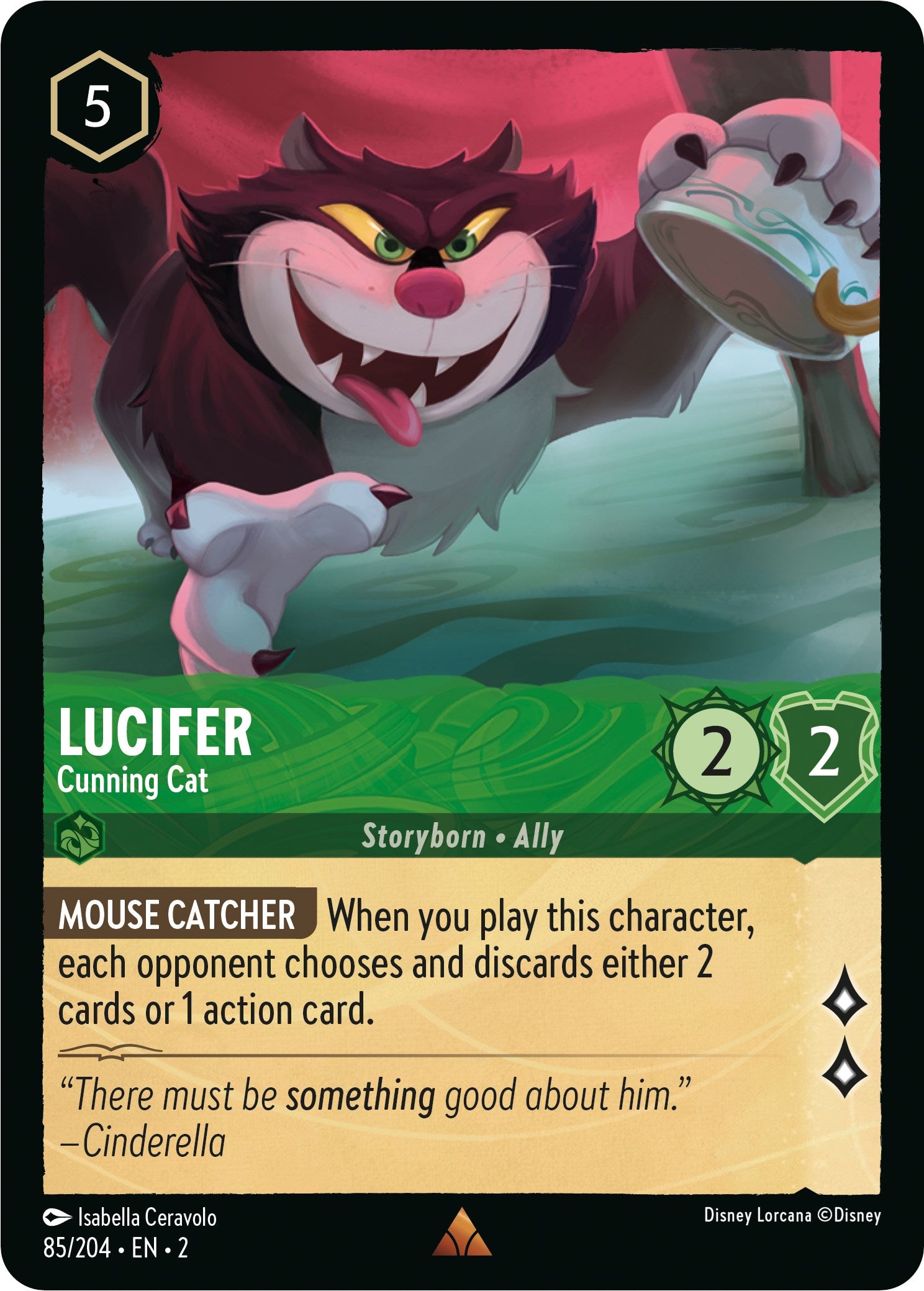 Lucifer - Cunning Cat (85/204) [Rise of the Floodborn] | Good Games Adelaide SA