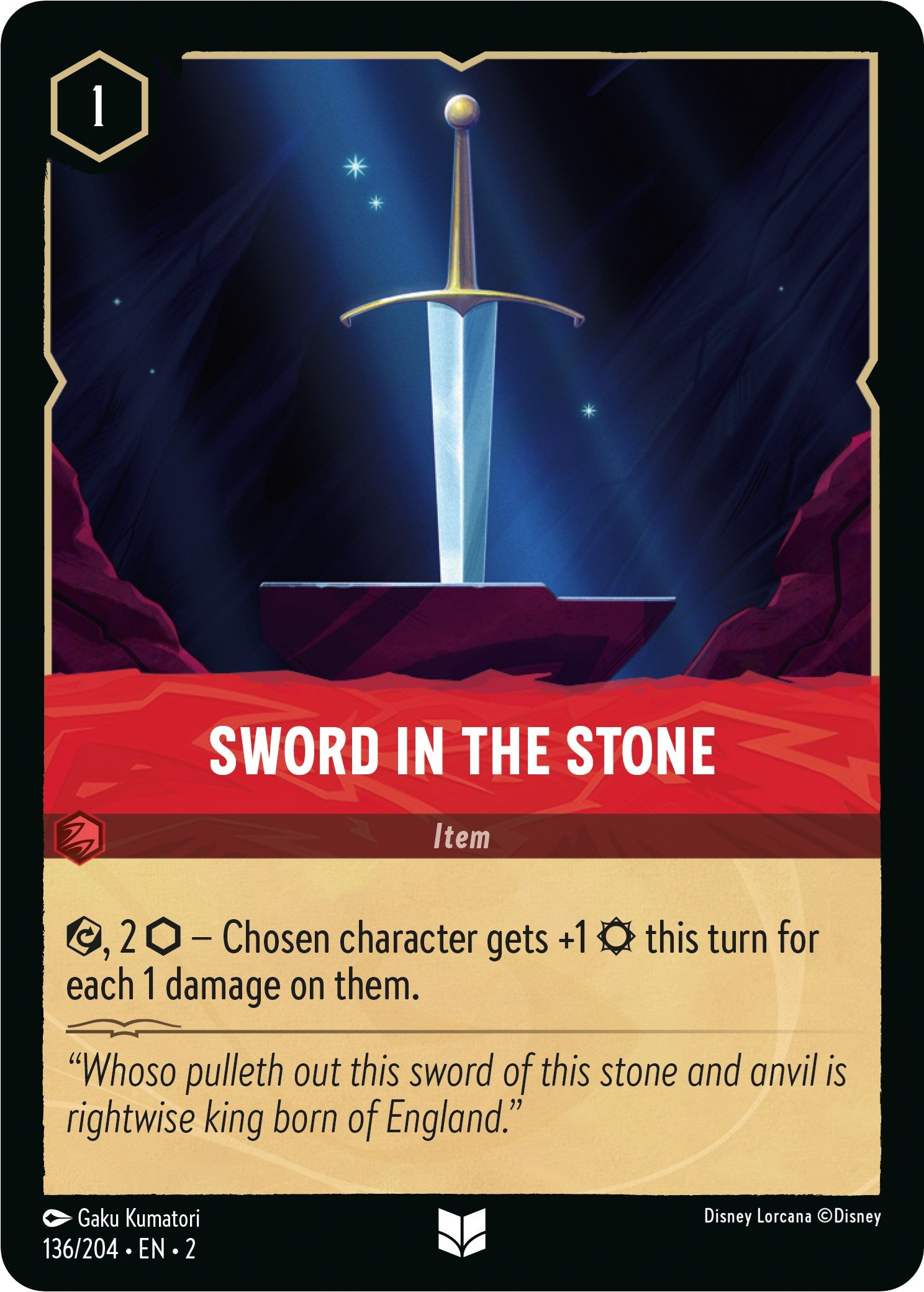 Sword in the Stone (136/204) [Rise of the Floodborn] | Good Games Adelaide SA