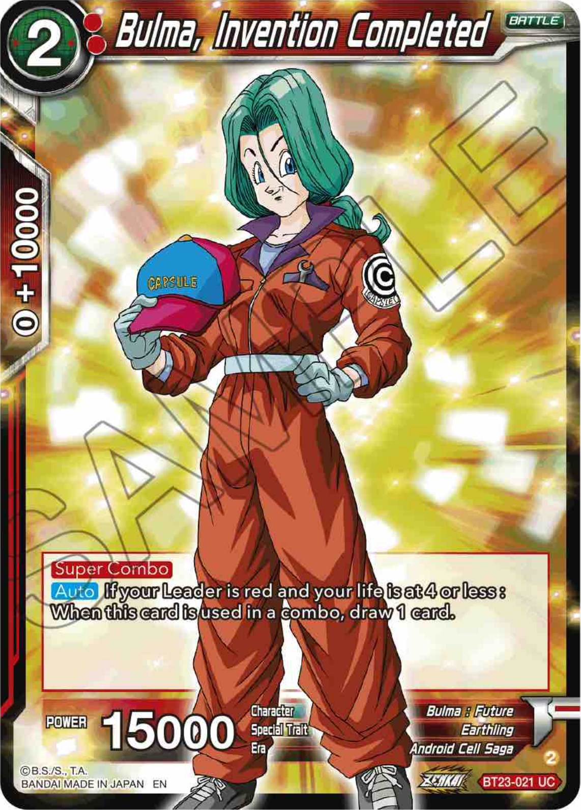 Bulma, Invention Completed (BT23-021) [Perfect Combination] | Good Games Adelaide SA