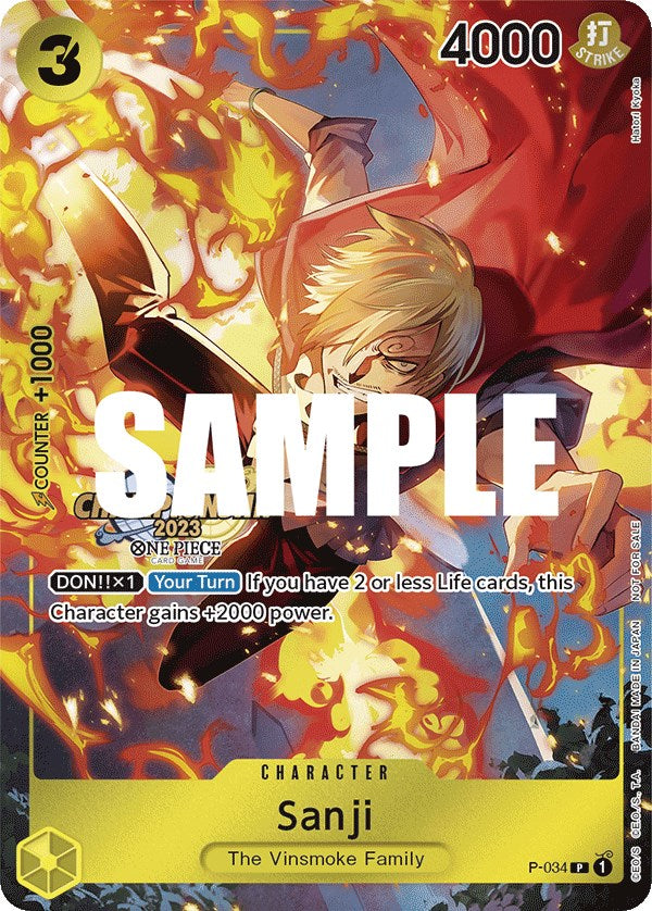 Sanji (CS 2023 Event Pack) [One Piece Promotion Cards] | Good Games Adelaide SA