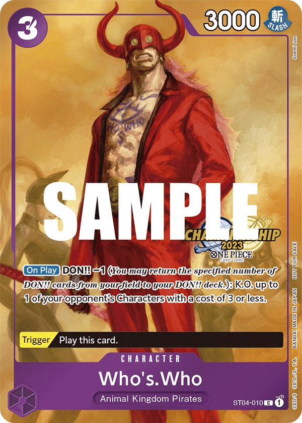 Who's.Who (CS 2023 Celebration Pack) [One Piece Promotion Cards] | Good Games Adelaide SA