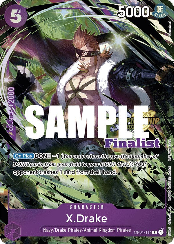 X.Drake (CS 2023 Top Players Pack) [Finalist] [One Piece Promotion Cards] | Good Games Adelaide SA