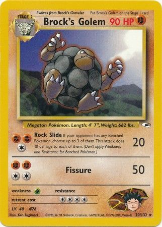 Brock's Golem (20/132) [Gym Heroes Unlimited] | Good Games Adelaide SA