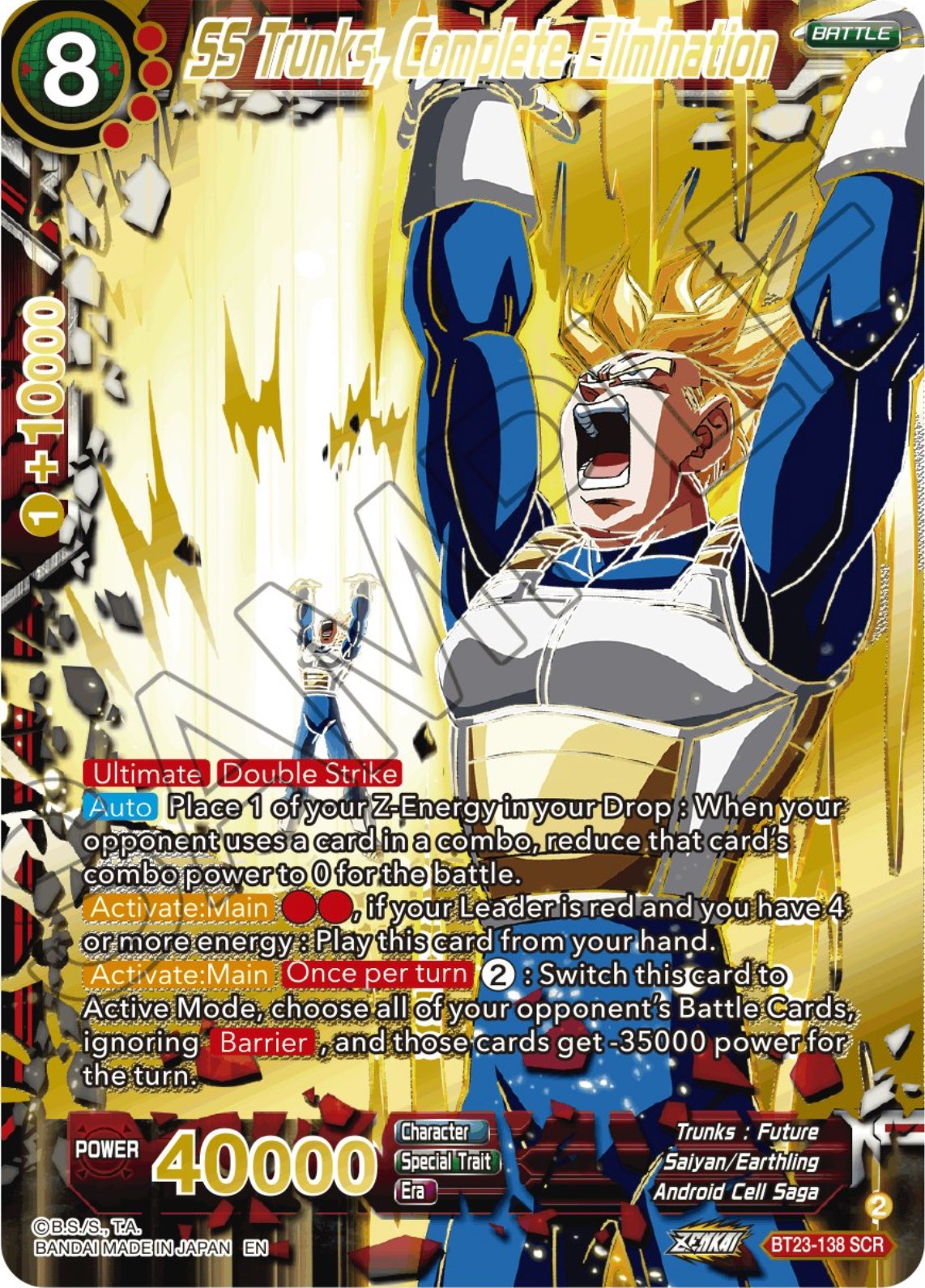 SS Trunks, Complete Elimination (BT23-138) [Perfect Combination] | Good Games Adelaide SA