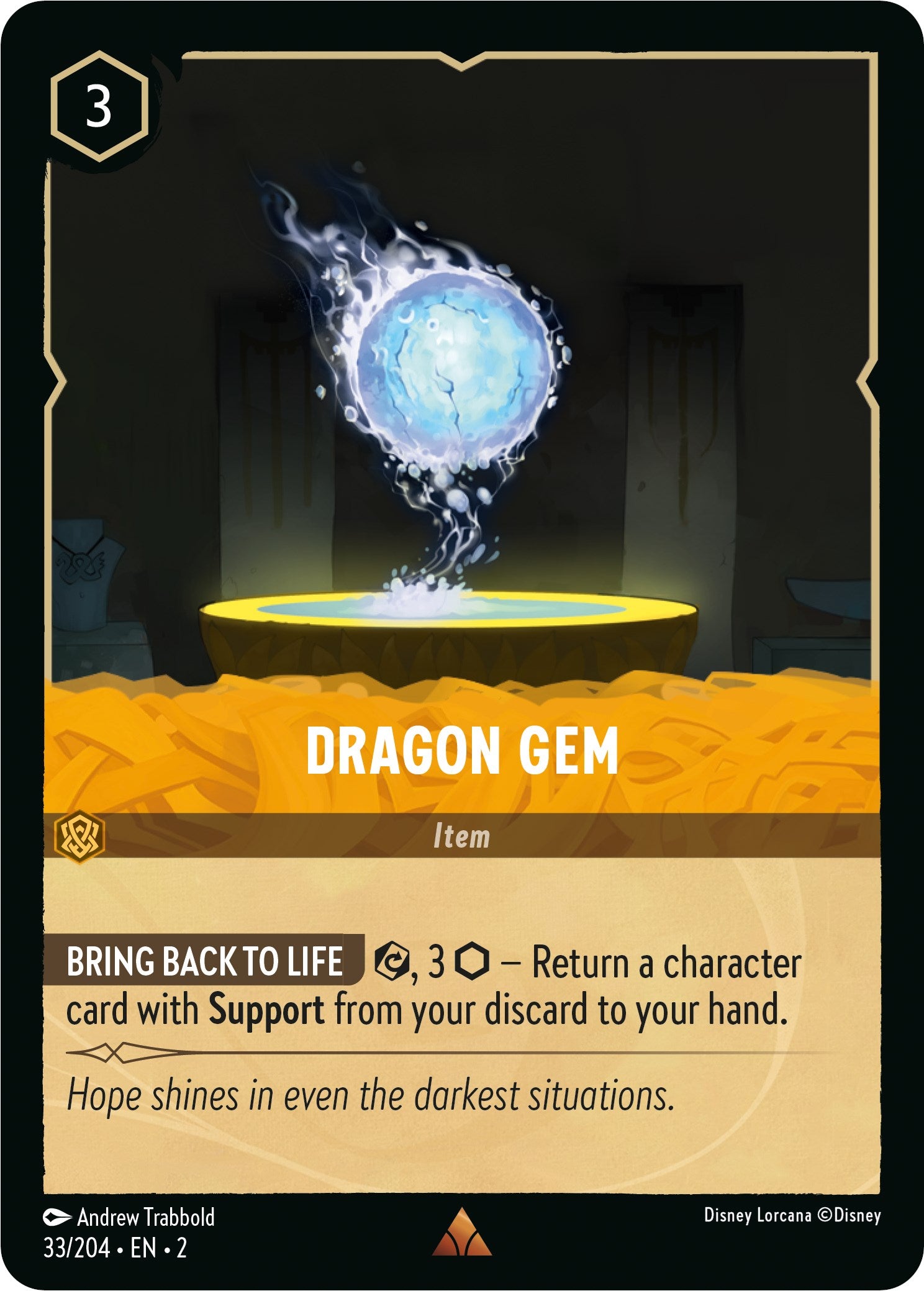 Dragon Gem (33/204) [Rise of the Floodborn] | Good Games Adelaide SA