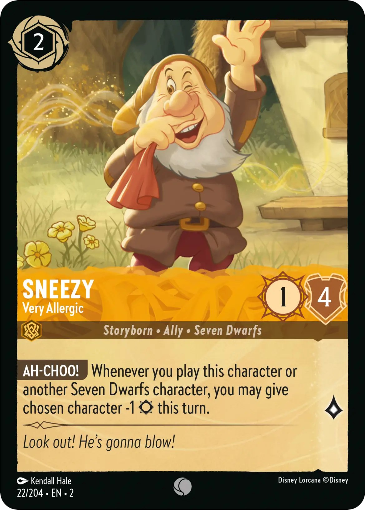 Sneezy - Very Allergic (22/204) [Rise of the Floodborn] | Good Games Adelaide SA