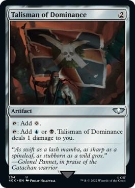Talisman of Dominance 254 Surge Foil 254 (Universes Beyond: Warhammer 40,000)  - Foil | Good Games Adelaide SA