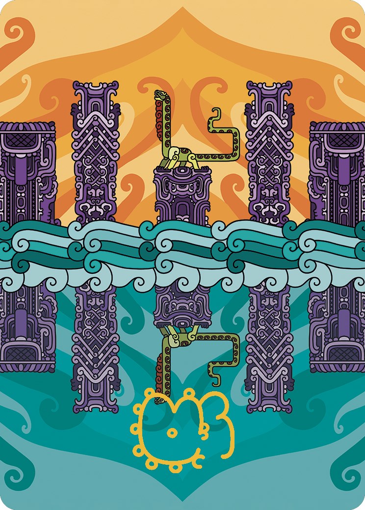 Echoing Deeps Art Card (Gold-Stamped Signature) [The Lost Caverns of Ixalan Art Series] | Good Games Adelaide SA