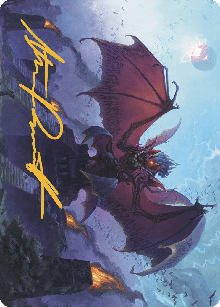Aclazotz, Deepest Betrayal Art Card (Gold-Stamped Signature) [The Lost Caverns of Ixalan Art Series] | Good Games Adelaide SA