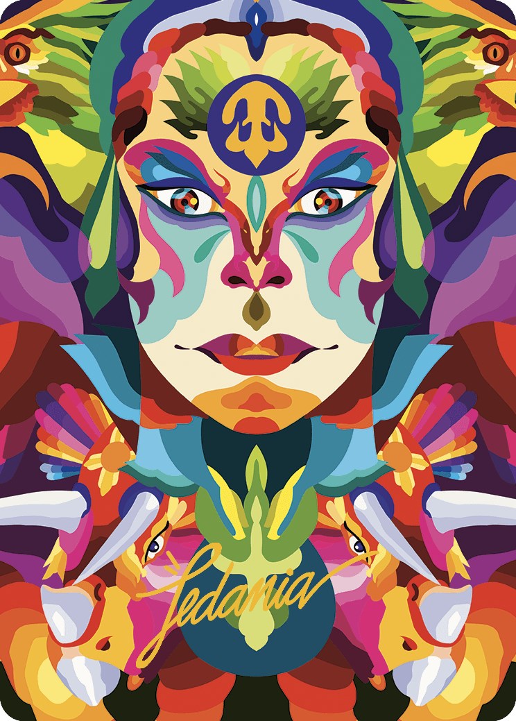 Roar of the Fifth People Art Card (Gold-Stamped Signature) [The Lost Caverns of Ixalan Art Series] | Good Games Adelaide SA