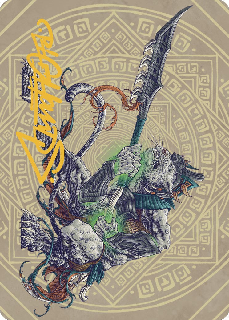 Kutzil, Malamet Exemplar Art Card (Gold-Stamped Signature) [The Lost Caverns of Ixalan Art Series] | Good Games Adelaide SA