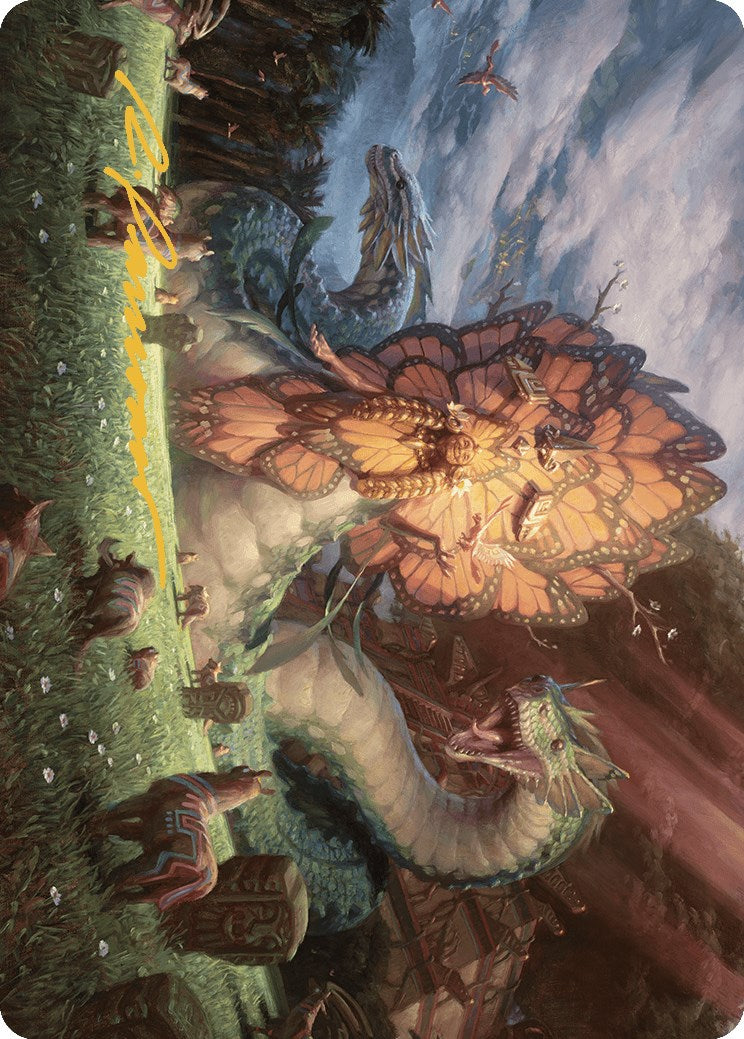 Ojer Kaslem, Deepest Growth Art Card (30/81) (Gold-Stamped Signature) [The Lost Caverns of Ixalan Art Series] | Good Games Adelaide SA