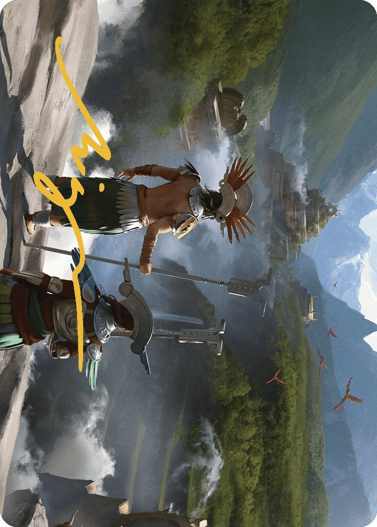 Glimpse the Core Art Card (Gold-Stamped Signature) [The Lost Caverns of Ixalan Art Series] | Good Games Adelaide SA