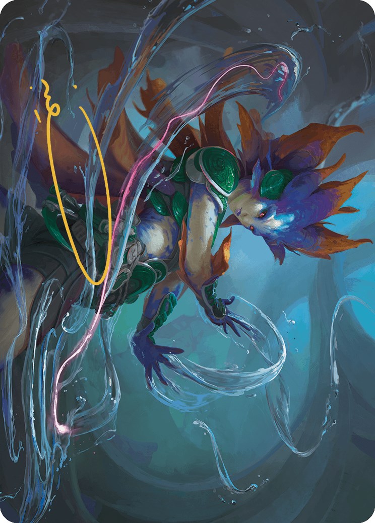 Nicanzil, Current Conductor Art Card (Gold-Stamped Signature) [The Lost Caverns of Ixalan Art Series] | Good Games Adelaide SA