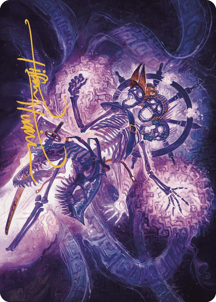 The Grim Captain Art Card (Gold-Stamped Signature) [The Lost Caverns of Ixalan Art Series] | Good Games Adelaide SA