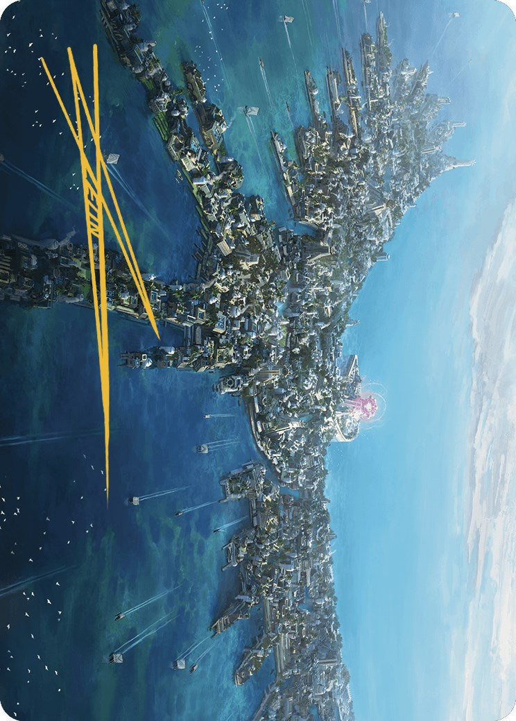 Restless Anchorage Art Card (Gold-Stamped Signature) [The Lost Caverns of Ixalan Art Series] | Good Games Adelaide SA