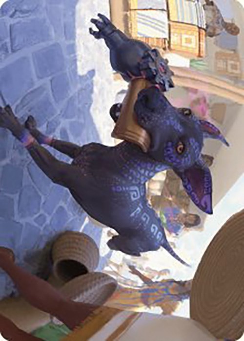 Mischievous Pup Art Card [The Lost Caverns of Ixalan Art Series] | Good Games Adelaide SA