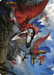Wrathful Raptors Art Card [The Lost Caverns of Ixalan Art Series] | Good Games Adelaide SA