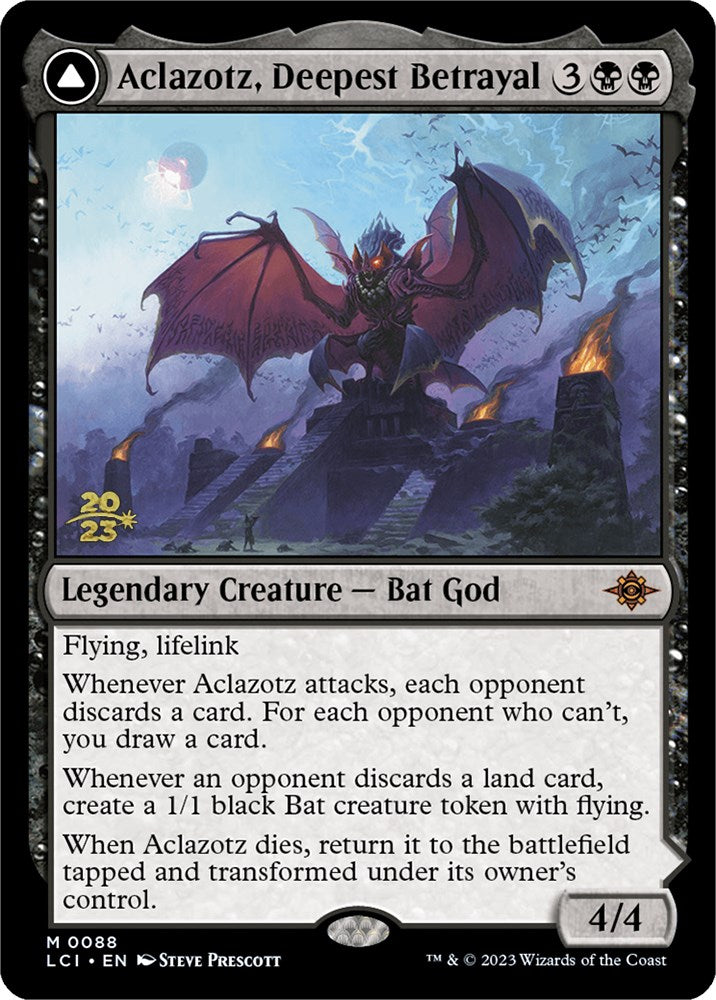 Aclazotz, Deepest Betrayal // Temple of the Dead [The Lost Caverns of Ixalan Prerelease Cards] | Good Games Adelaide SA