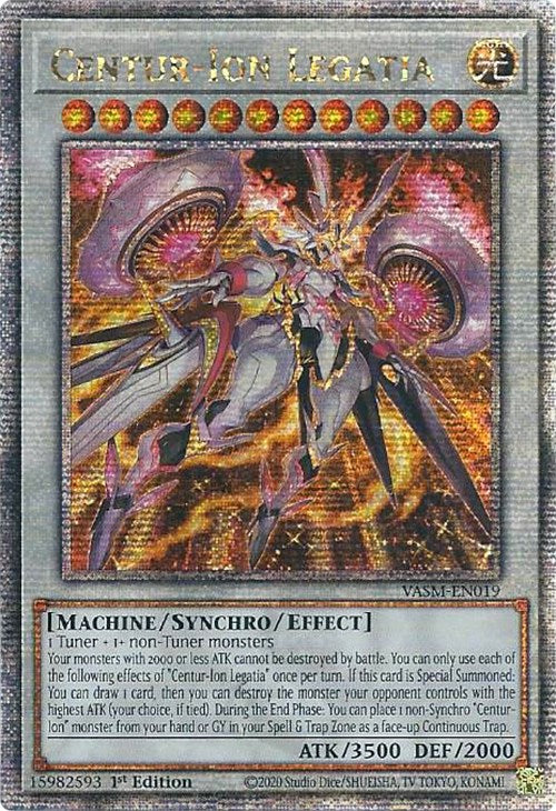 Centur-Ion Legatia (Quarter Century Secret Rare) [VASM-EN019] Quarter Century Secret Rare | Good Games Adelaide SA