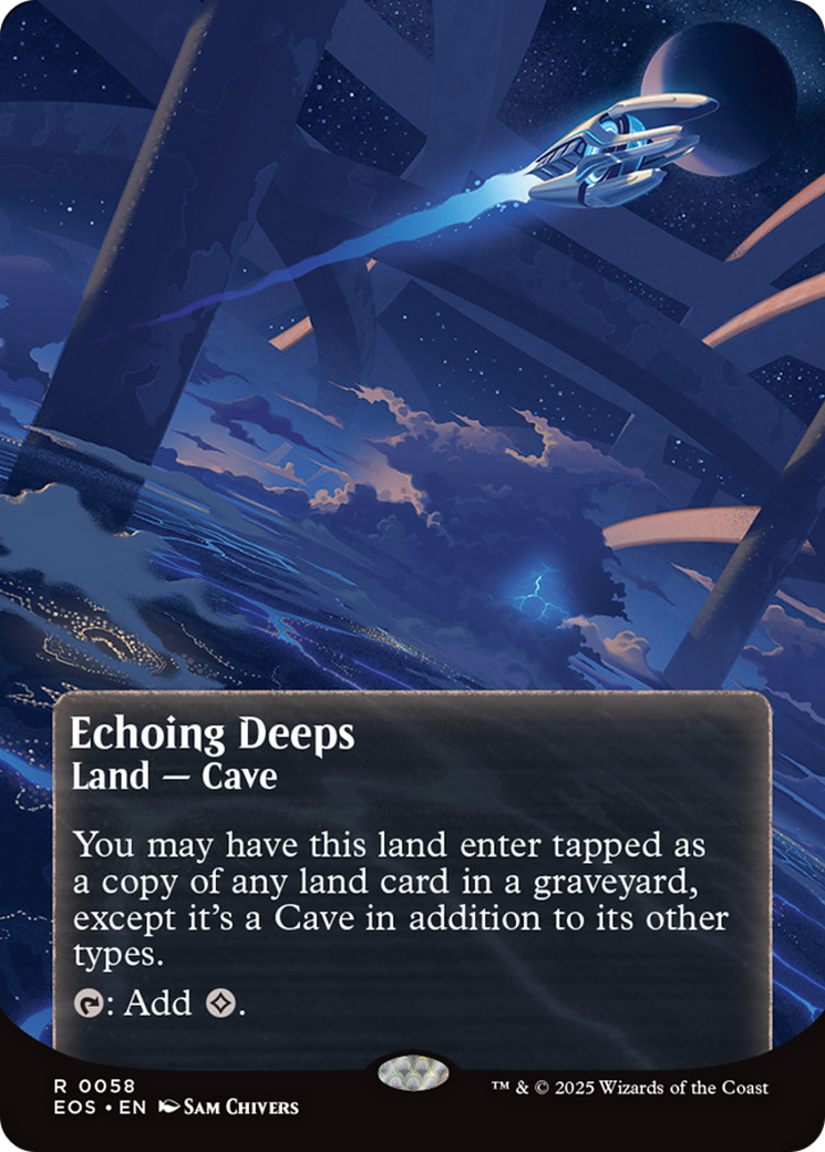 Echoing Deeps (0058) (Borderless) [Edge of Eternities: Stellar Sights] | Good Games Adelaide SA