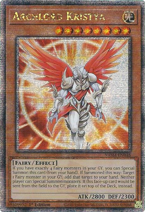Archlord Kristya (Quarter Century Secret Rare) [VASM-EN048] Quarter Century Secret Rare | Good Games Adelaide SA