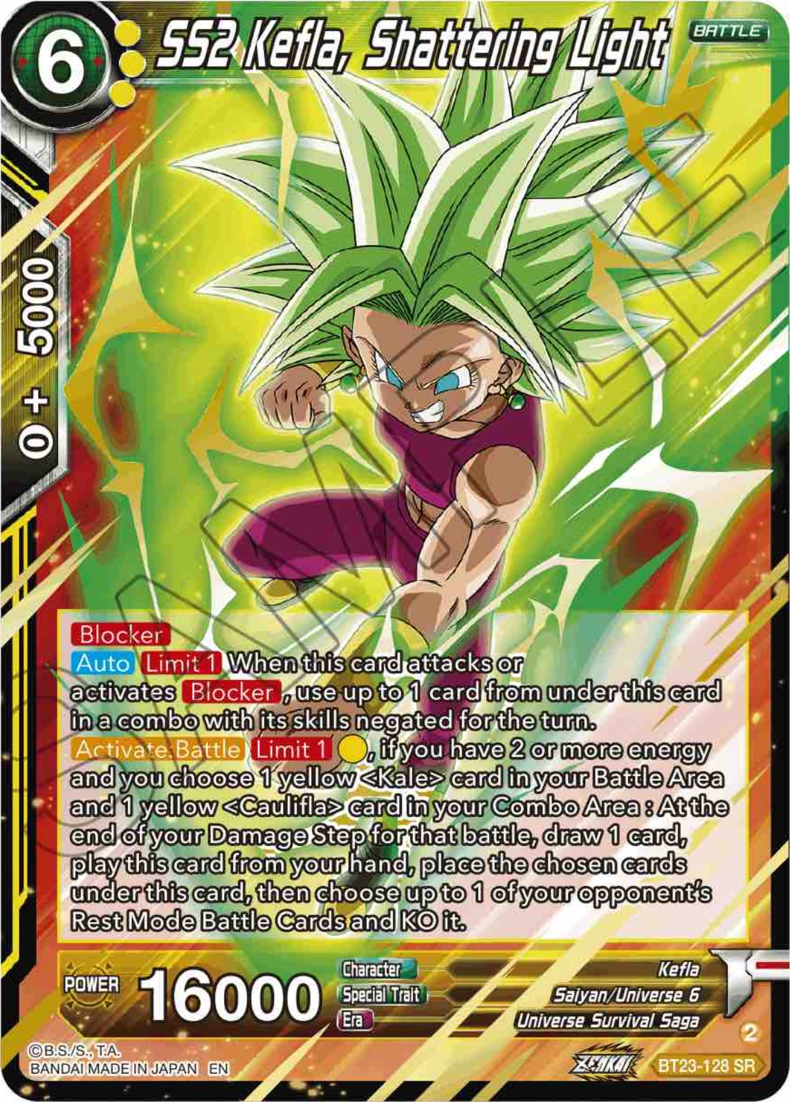 SS2 Kefla, Shattering Light (BT23-128) [Perfect Combination] | Good Games Adelaide SA