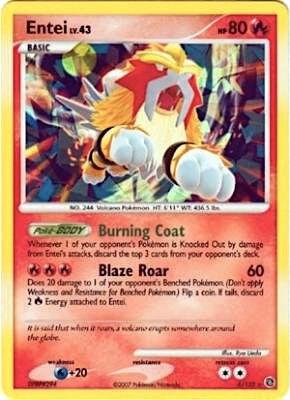 Entei 004/132 (Miscellaneous Cards & Products)  - Cracked Ice Holofoil | Good Games Adelaide SA