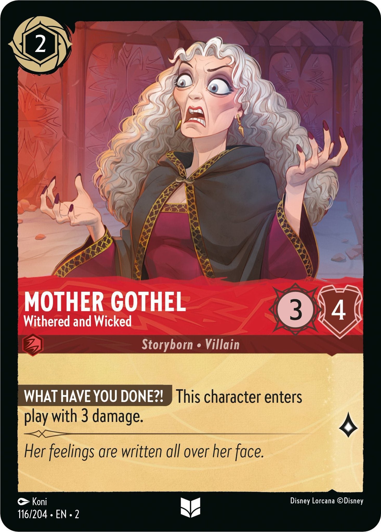 Mother Gothel - Withered and Wicked (116/204) [Rise of the Floodborn] | Good Games Adelaide SA