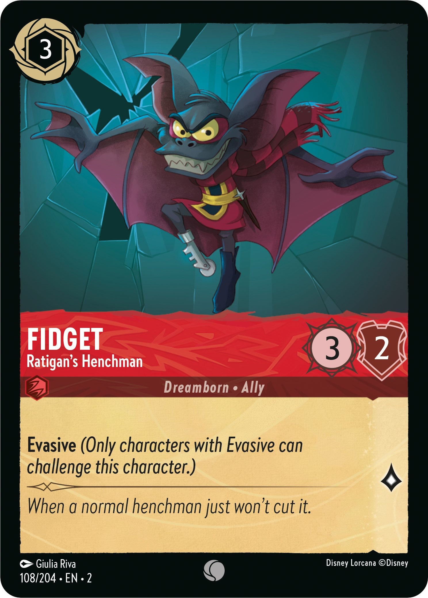 Fidget - Ratigan's Henchman (108/204) [Rise of the Floodborn] | Good Games Adelaide SA