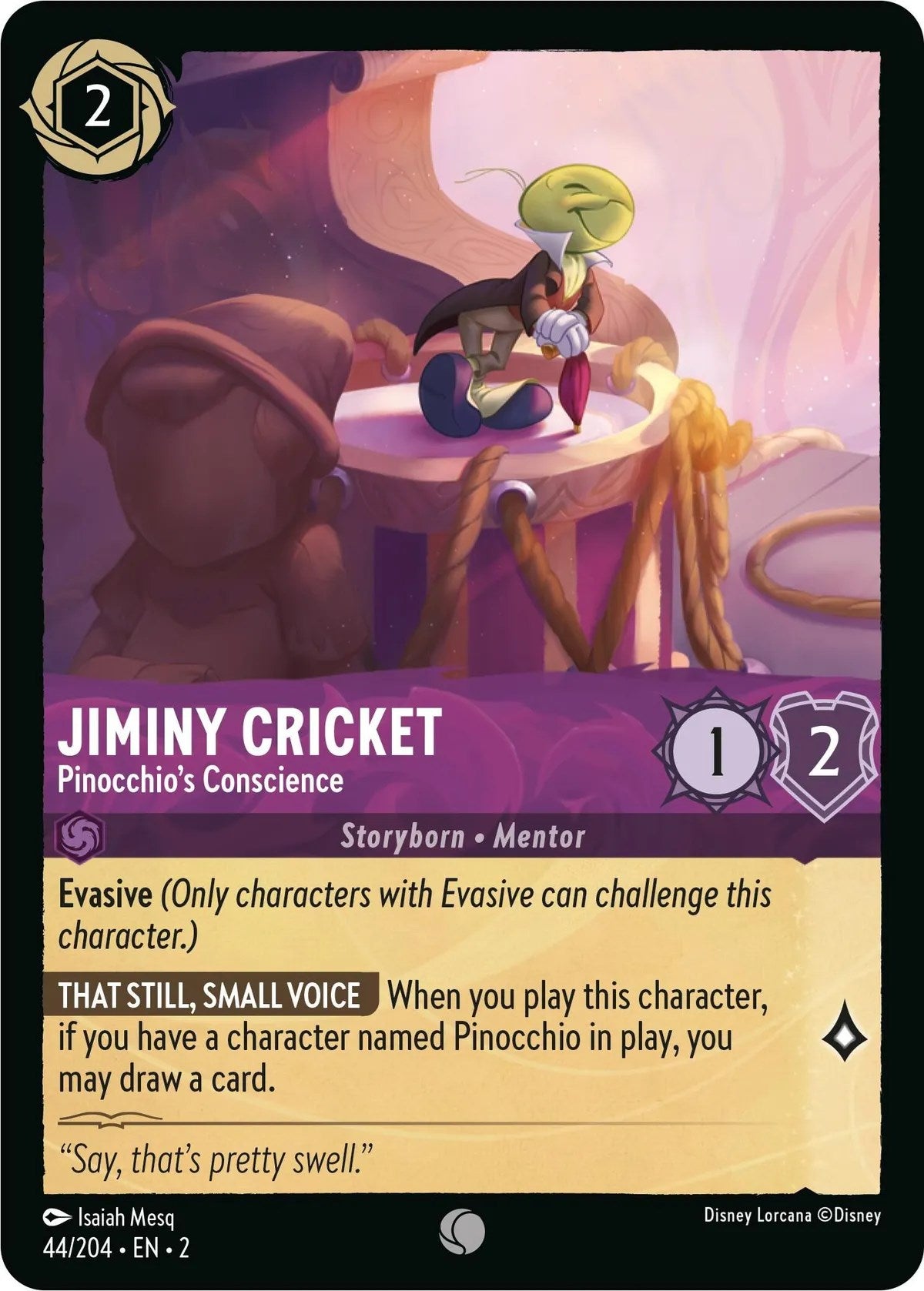 Jiminy Cricket - Pinocchio's Conscience (44/204) [Rise of the Floodborn] | Good Games Adelaide SA