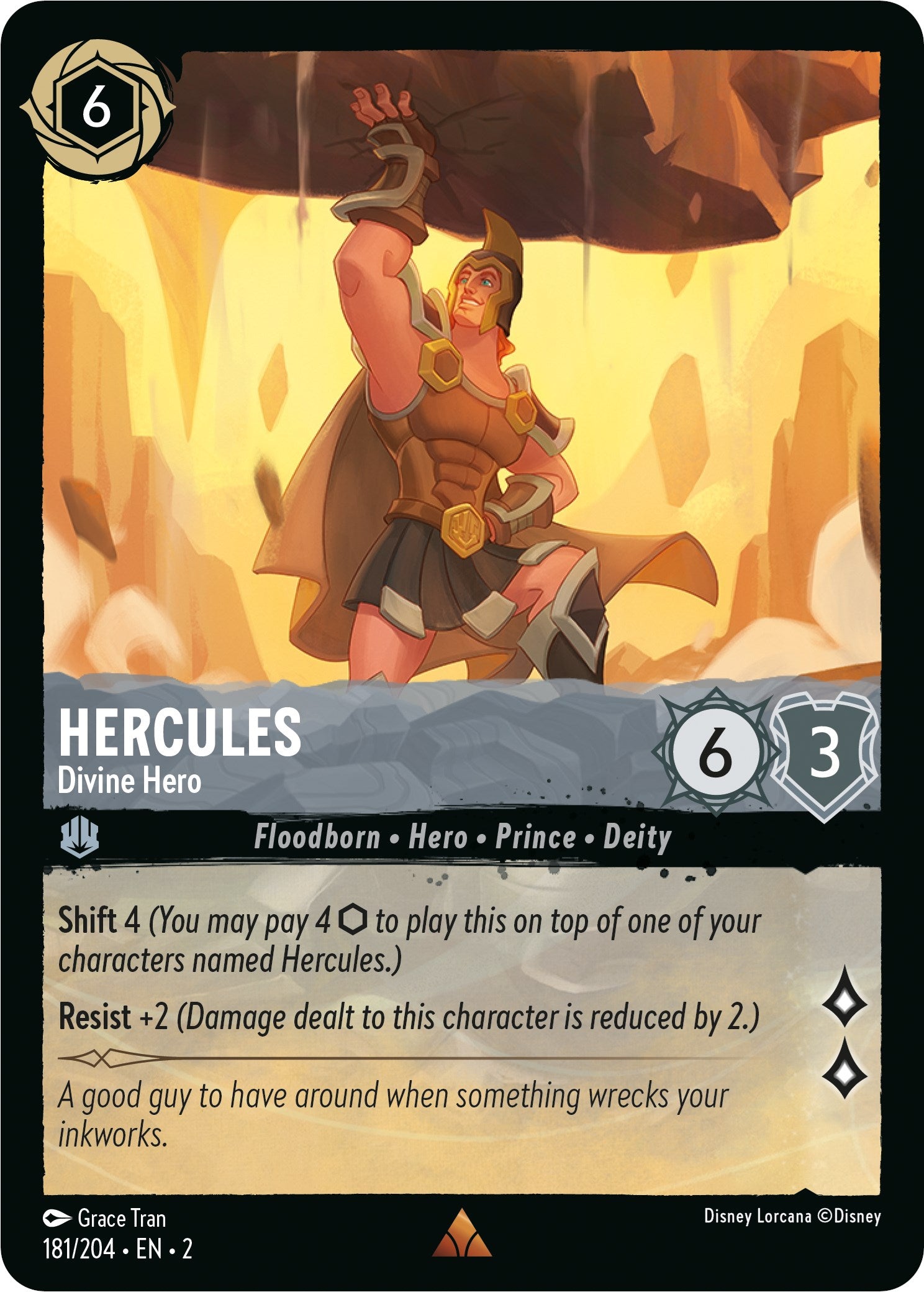 Hercules - Divine Hero (181/204) [Rise of the Floodborn] | Good Games Adelaide SA