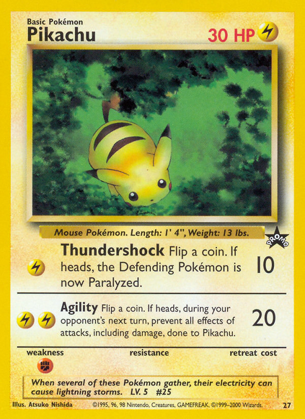 Pikachu (27) [Wizards of the Coast: Black Star Promos] | Good Games Adelaide SA